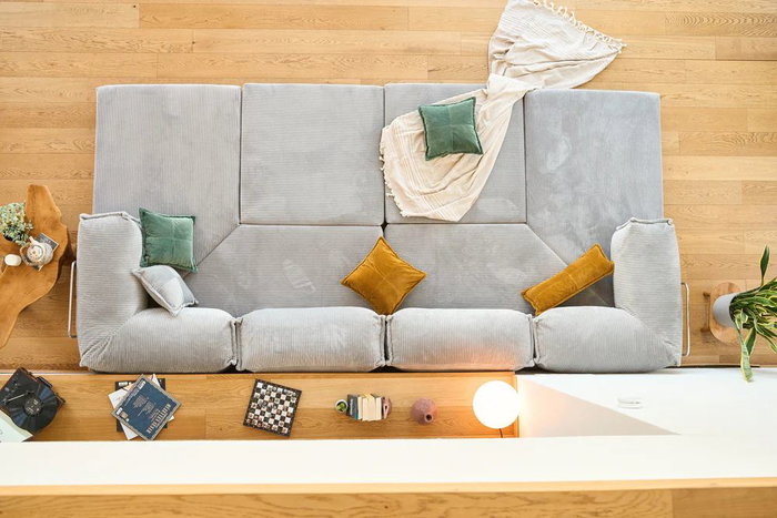 Atelier Del Sofa Kanyon - Sofá-Cama Esquinero Gris Claro Atelier Del Sofa Kanyon - Sofá-Cama Esquinero Gris Claro